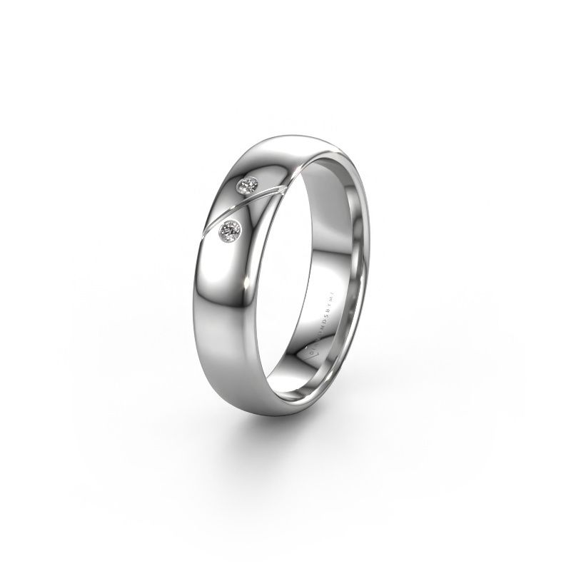 Ehering WH1201L35AP 585 Weißgold Lab-grown Diamant ±5 x 1,7 mm