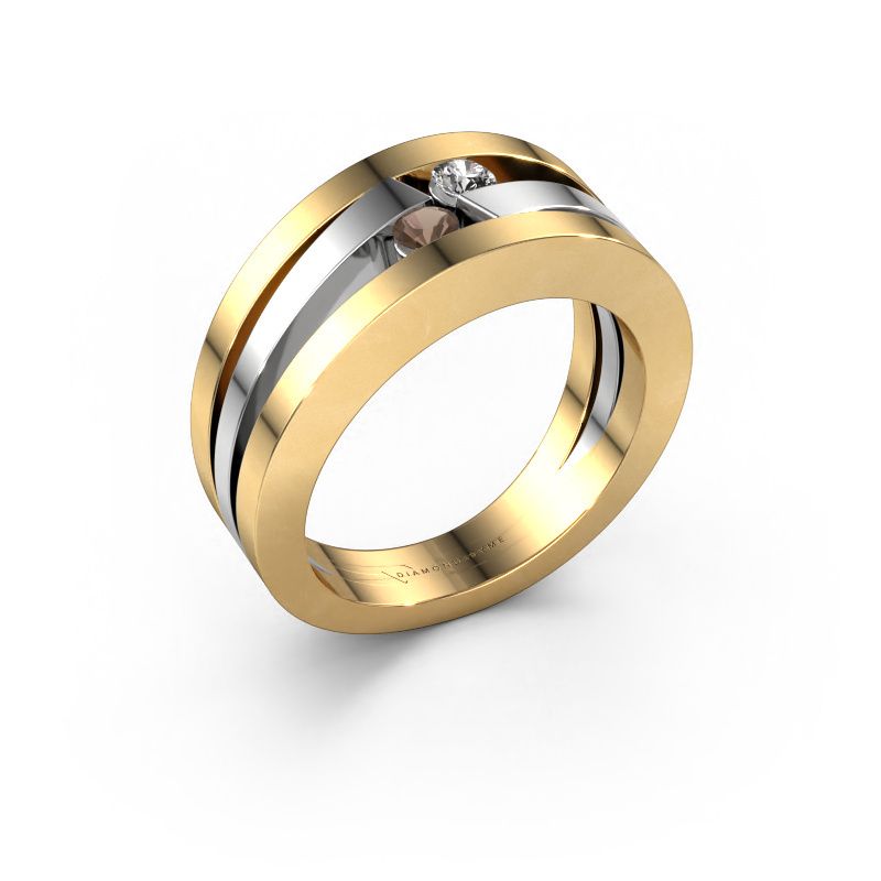 Ring Valerie 585 Gold Rauchquarz 2.7 mm