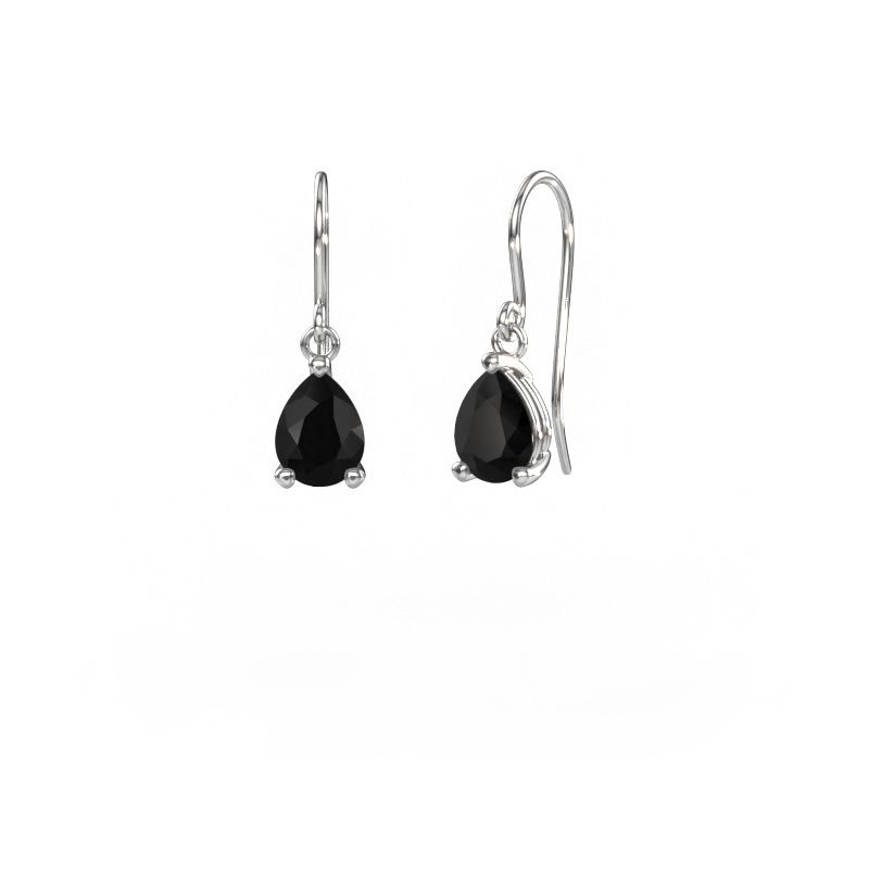 Pendants d'oreilles Laurie PER 1 950 platine diamant noir 1.25 crt