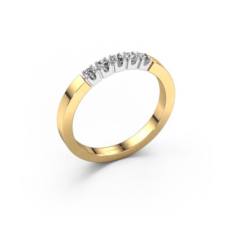 Ring Dana 5 585 goud diamant 0.15 crt