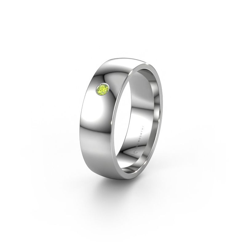 Ehering WH0101L26AP 585 Weißgold Peridot ±6x1.4 mm
