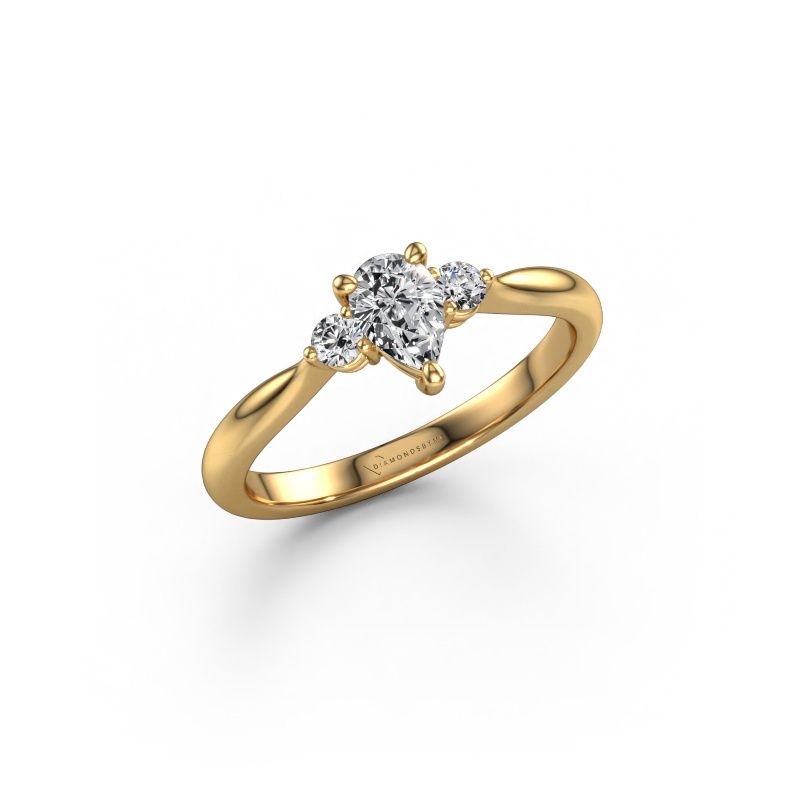 Engagement ring Lieselot PER 585 gold lab grown diamond 0.56 crt