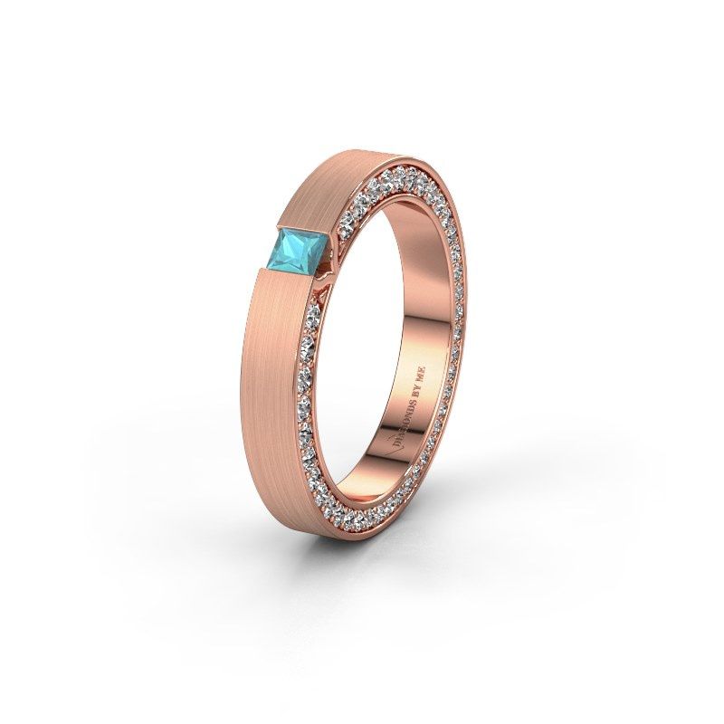 Image de Alliance WH2140L14B<br/>585 or rose ±3&comma;5x2 mm<br/>Topaze bleue
