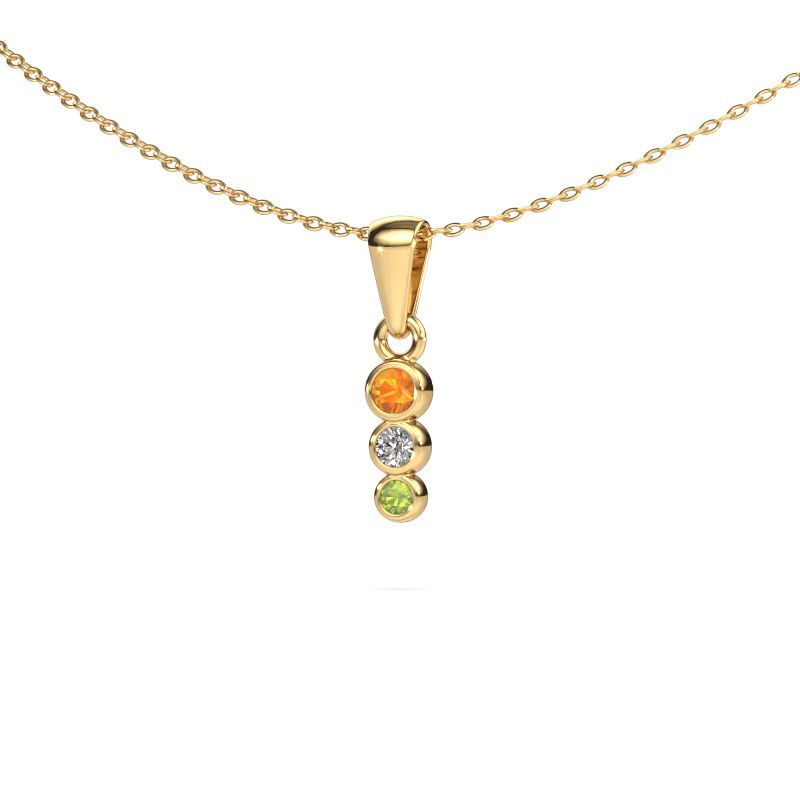 Pendant Felica 585 gold citrin 2.7 mm