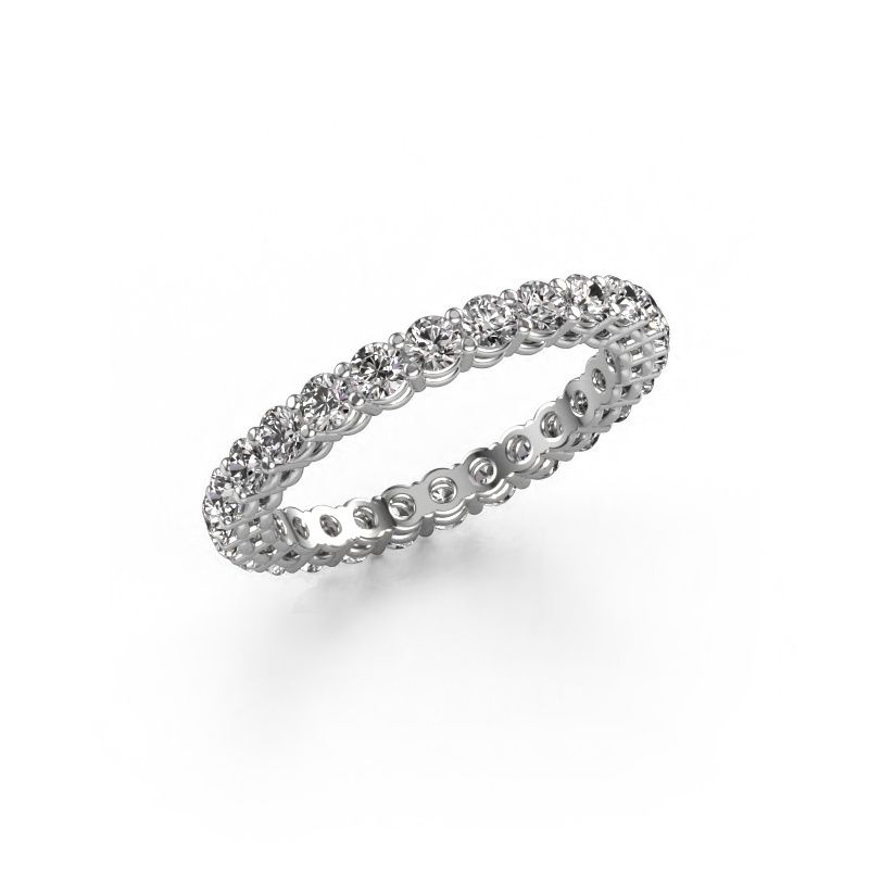 Image of Stackable ring Michelle full 2.4 585 white gold diamond 1.43 crt