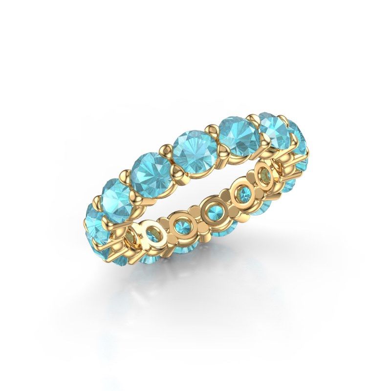 Bild von Ring heddy rnd 4.2<br/>585 Gold<br/>Blau Topas 4.2 mm