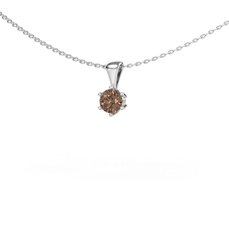 Necklace Fay 585 white gold brown diamond 0.40 crt