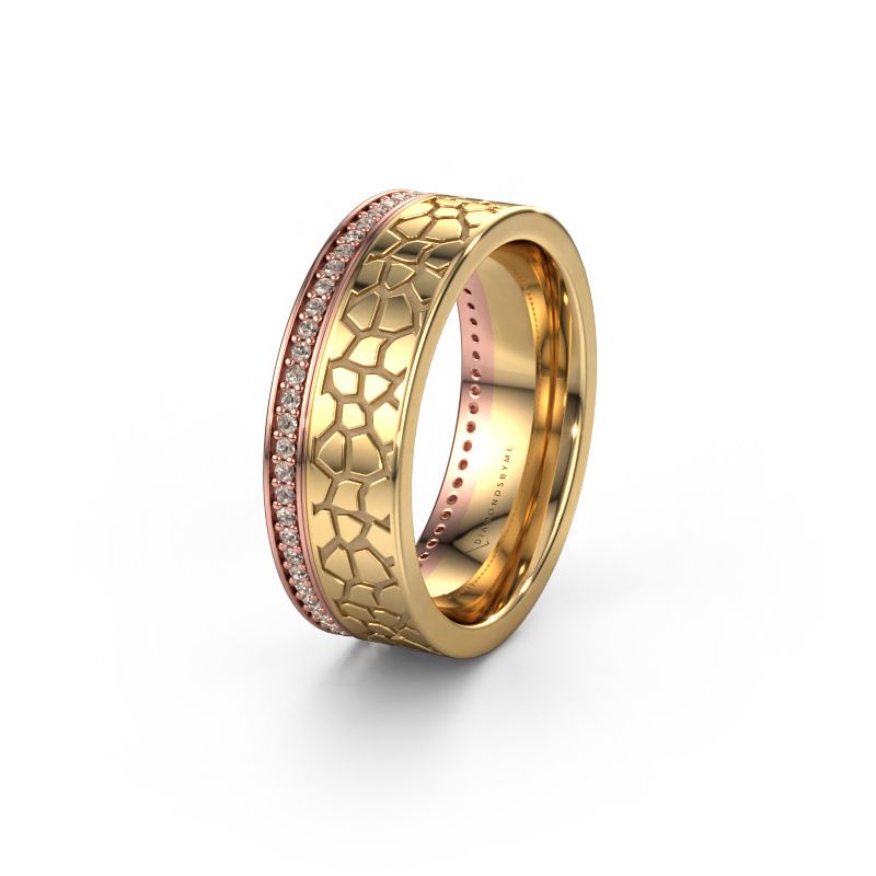 Ehering WH2070L17C 585 Roségold Braun Diamant ±7x2.2 mm