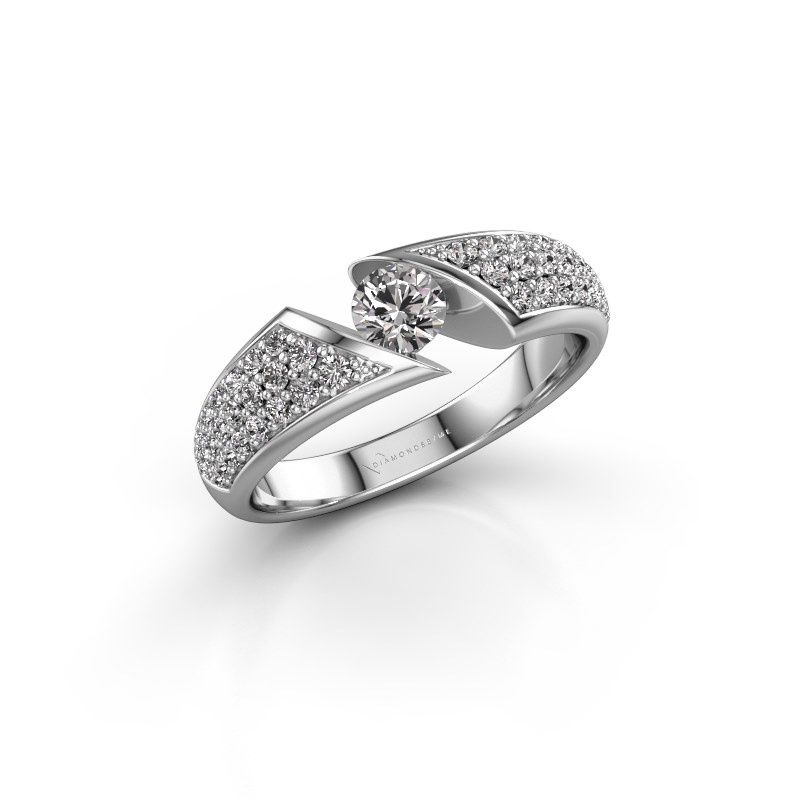 Image of Engagement ring hojalien 3<br/>585 white gold<br/>Diamond 0.73 crt