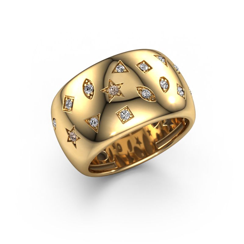 Ring Sasha 2 585 gold lab-grown diamond 0.181 crt