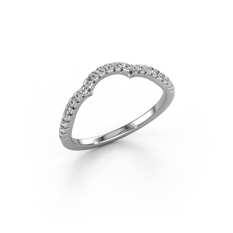 Bague superposable SRH0616C10H4 585 or blanc diamant 0.173 crt