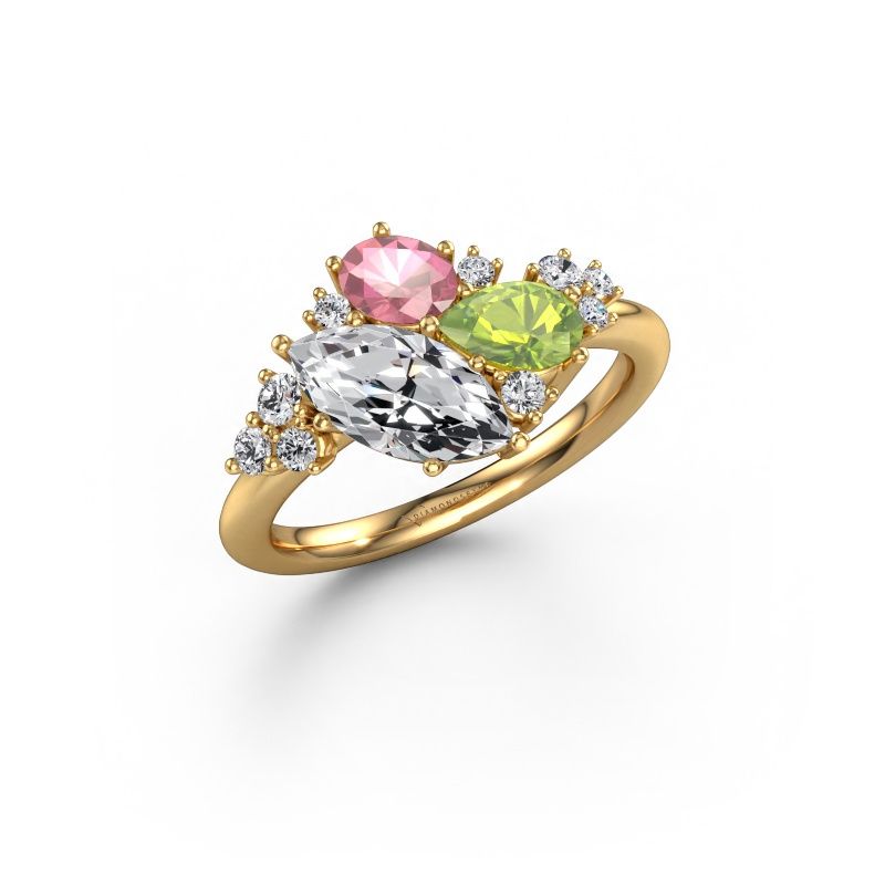 Ring Amanda 585 gull lab-diamant 1.22 crt
