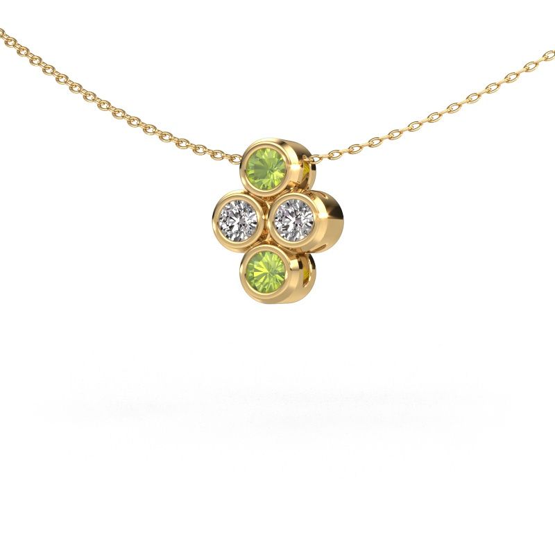Pendant Judi 585 gold peridot 3.4 mm