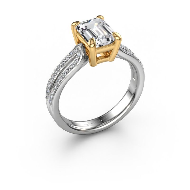 Engagement ring Antonia eme 2 585 white gold diamond 2.03 crt