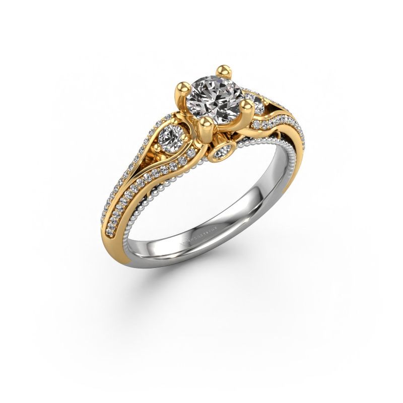 Verlobungsring Nikita 585 Weißgold Diamant 0.82 crt