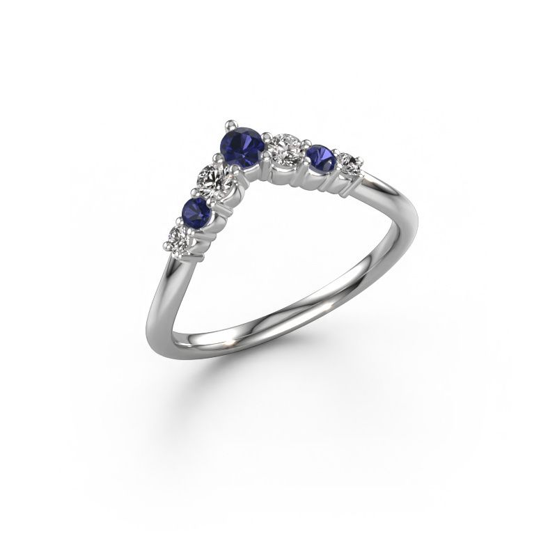 Vorsteckring Imani B 585 Weißgold Saphir 2.9 mm