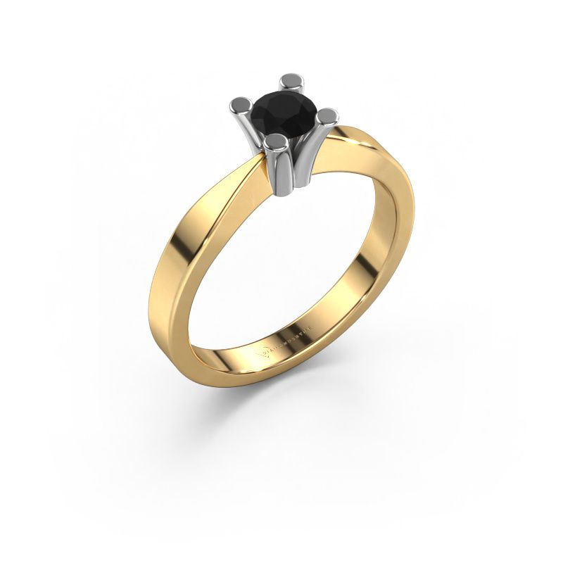 Verlobungsring Ichelle 1 585 Gold Schwarz Diamant 0.36 crt