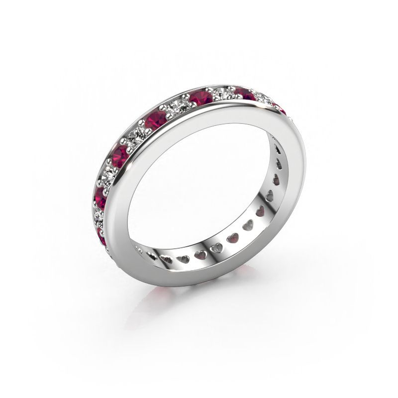 Bague superposable Nienke 585 or blanc rhodolite 2.2 mm
