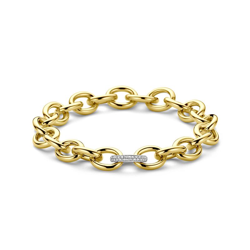 Bracelet Pam 585 gold diamond 0.168 crt
