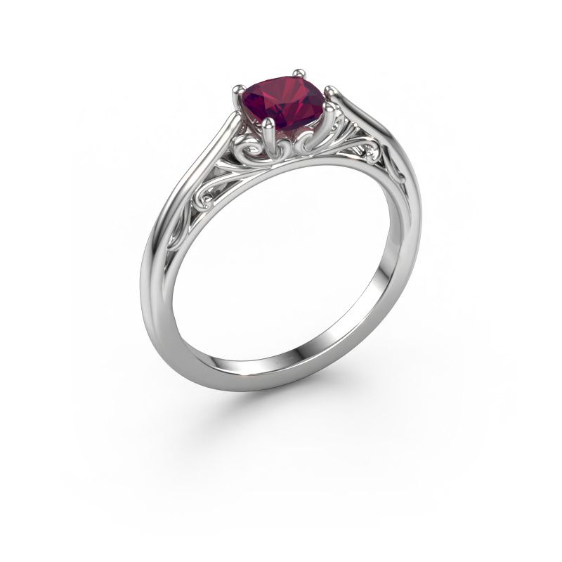 Verlovingsring Shannon cus 950 platina rhodoliet 5 mm