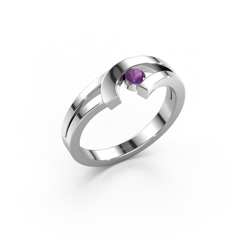 Ring Yentl 585 Weißgold Amethyst 3 mm