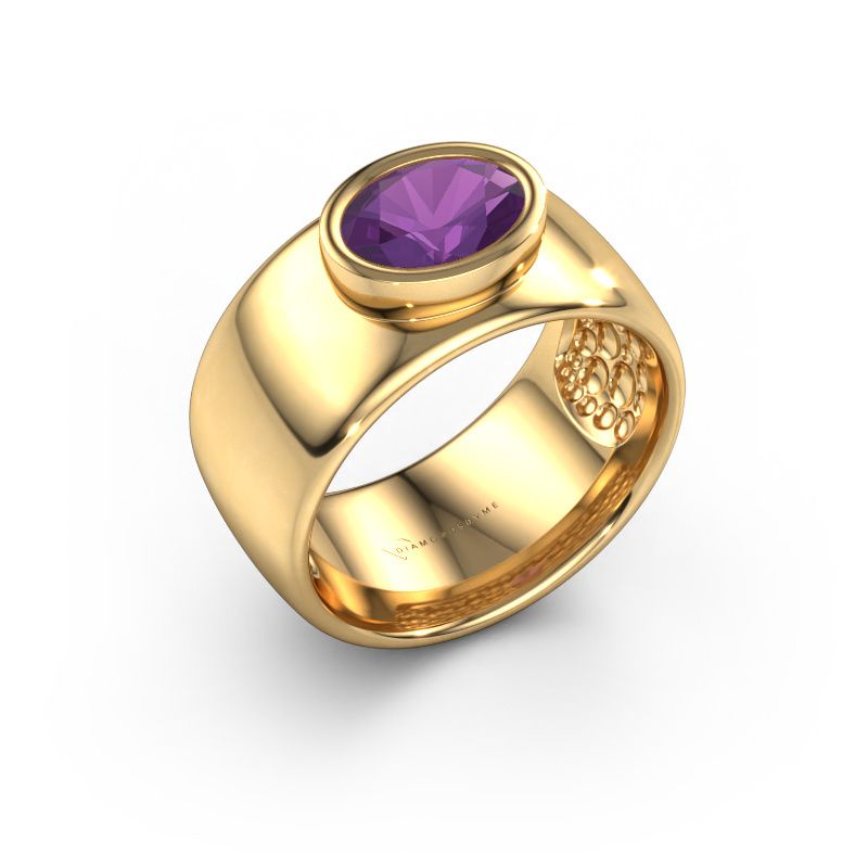 Ring Anouschka 585 gold amethyst 8x6 mm