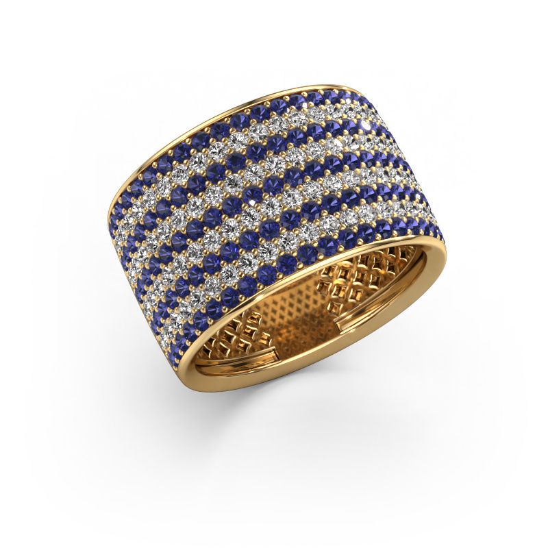 Ring Macy 585 gold sapphire 1.4 mm