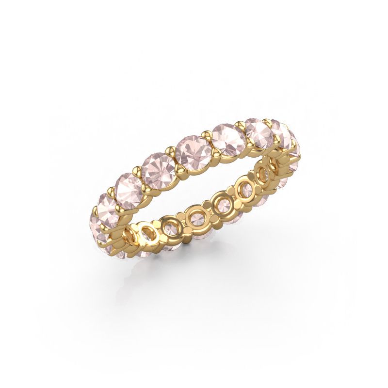 Ring Heddy rnd 3.4 585 Gold Morganit Champagner 3.4 mm