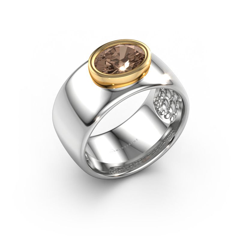 Ring Anouschka 585 white gold brown diamond 1.10 crt