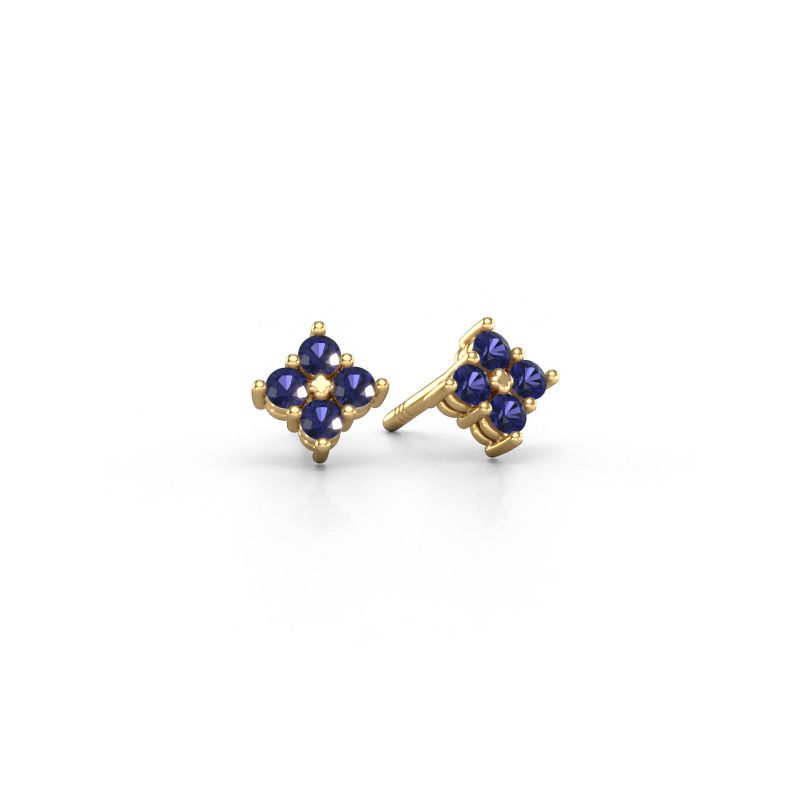 Stud earrings Maryetta 585 gold sapphire 2 mm