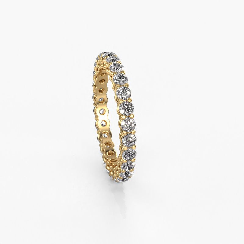 Image of Stackable ring Michelle full 2.4 585 gold diamond 1.43 crt