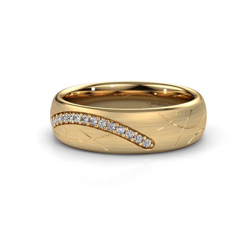 Image of Wedding ring WH2060L36CM<br/>585 gold ±6x2.2 mm<br/>Lab-grown diamond