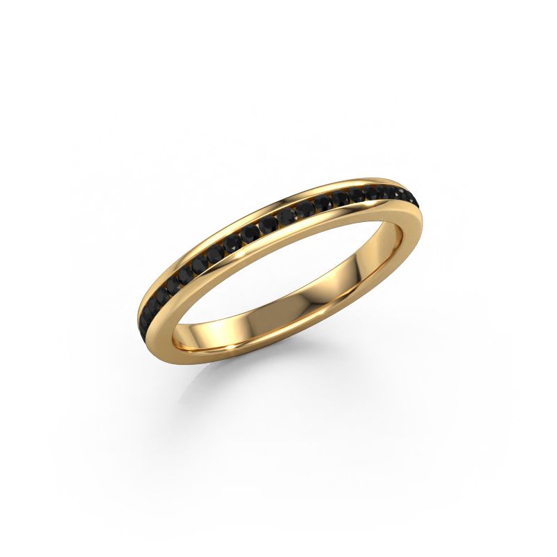 Stackable ring Lura 1 585 gold black diamond 0.588 crt