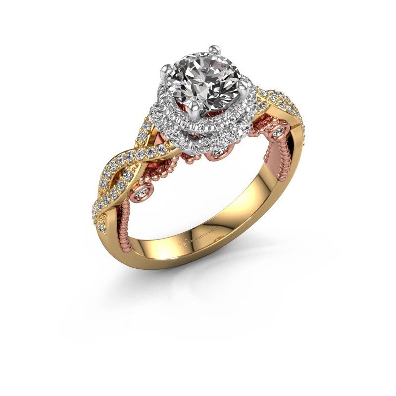 Afbeelding van Verlovingsring Leora<br/>585 goud<br/>lab-grown diamant 1.468 crt