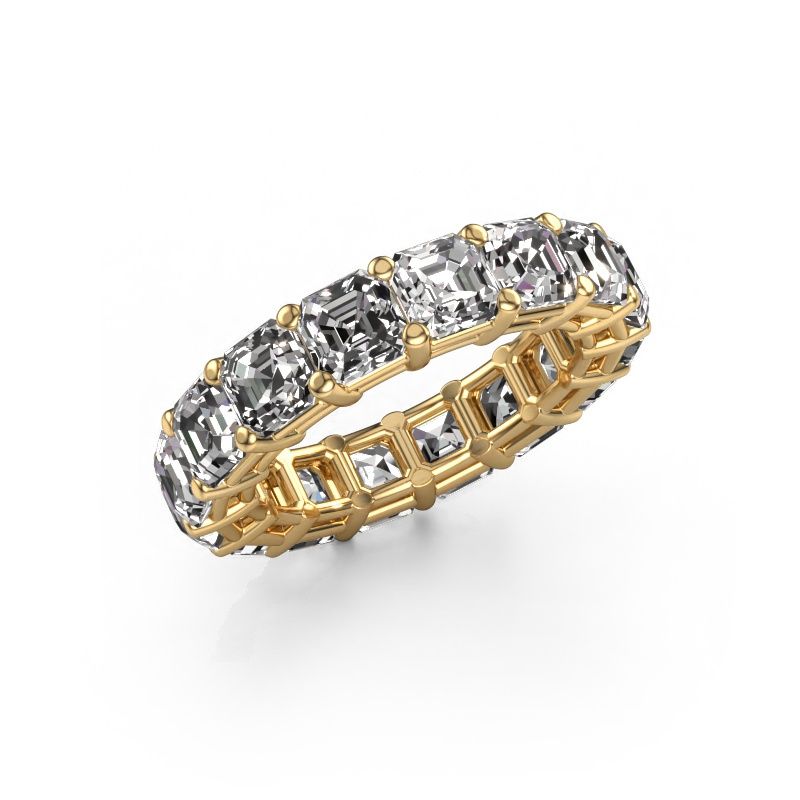 Bague Heddy ASH 4.5 585 or jaune diamant synthétique 8.00 crt