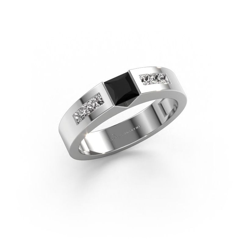 Verlobungsring Arlena 2 950 Platin Schwarz Diamant 0.78 crt