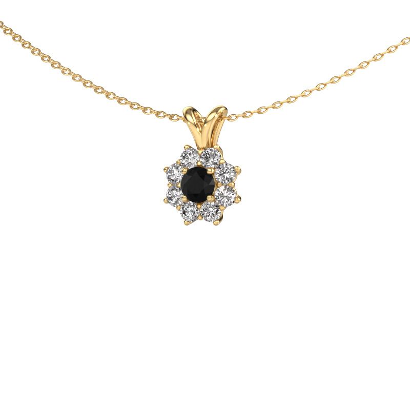 Pendant Carolyn 585 gold black diamond 0.74 crt