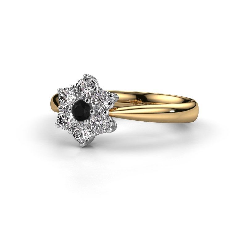 Bild von Verlobungsring Chantal 1 585 Gold Schwarz Diamant 0.096 crt