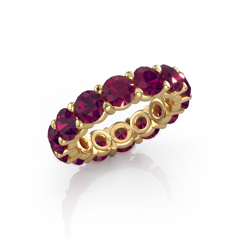 Ring Heddy rnd 5.0 585 gold rhodolite 5 mm