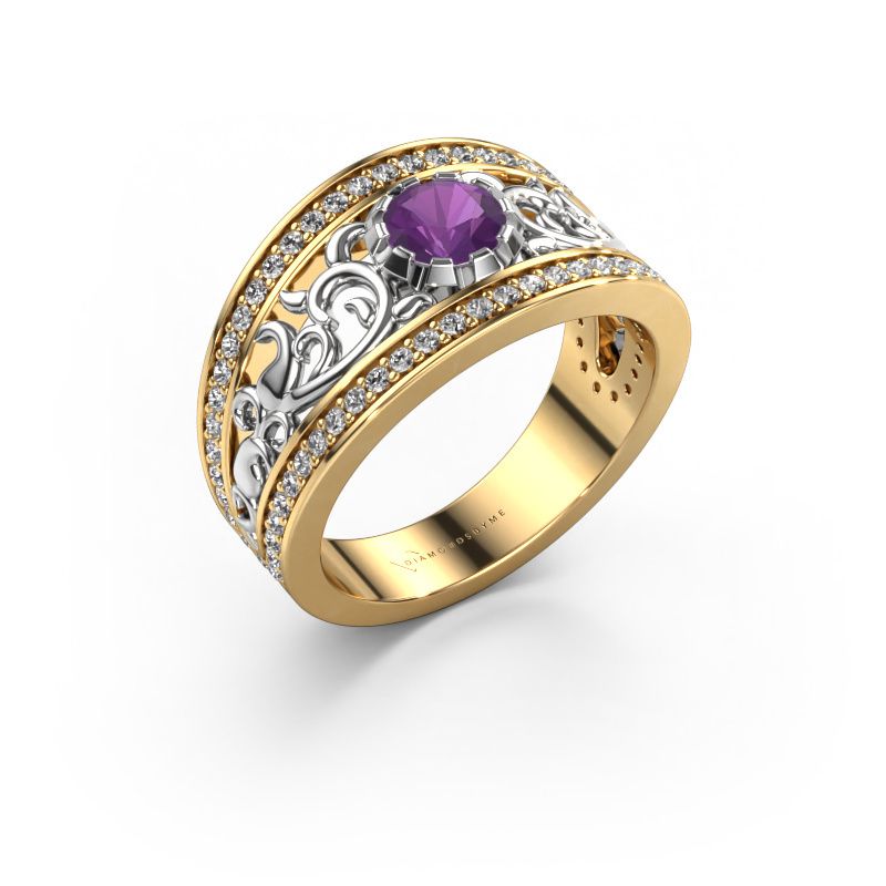 Ring Marilee 585 goud amethist 5 mm