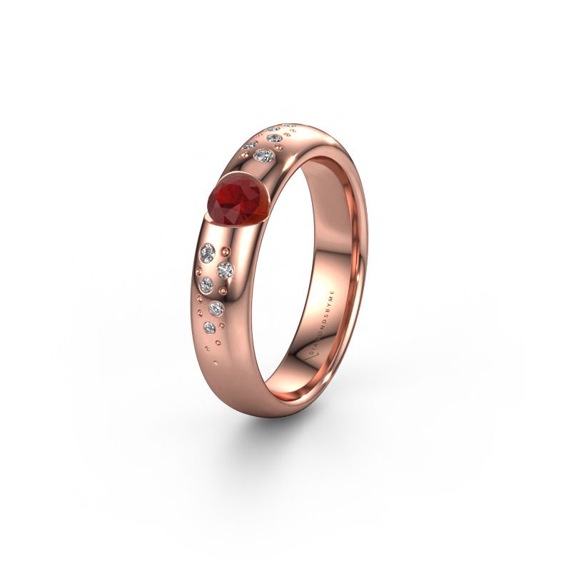 Alliance WH2104L34A 585 or rose rubis ±4,5 x 1,7 mm