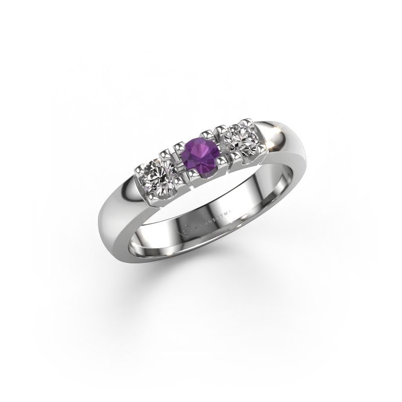Ring Rianne 3 950 Platin Amethyst 3.4 mm