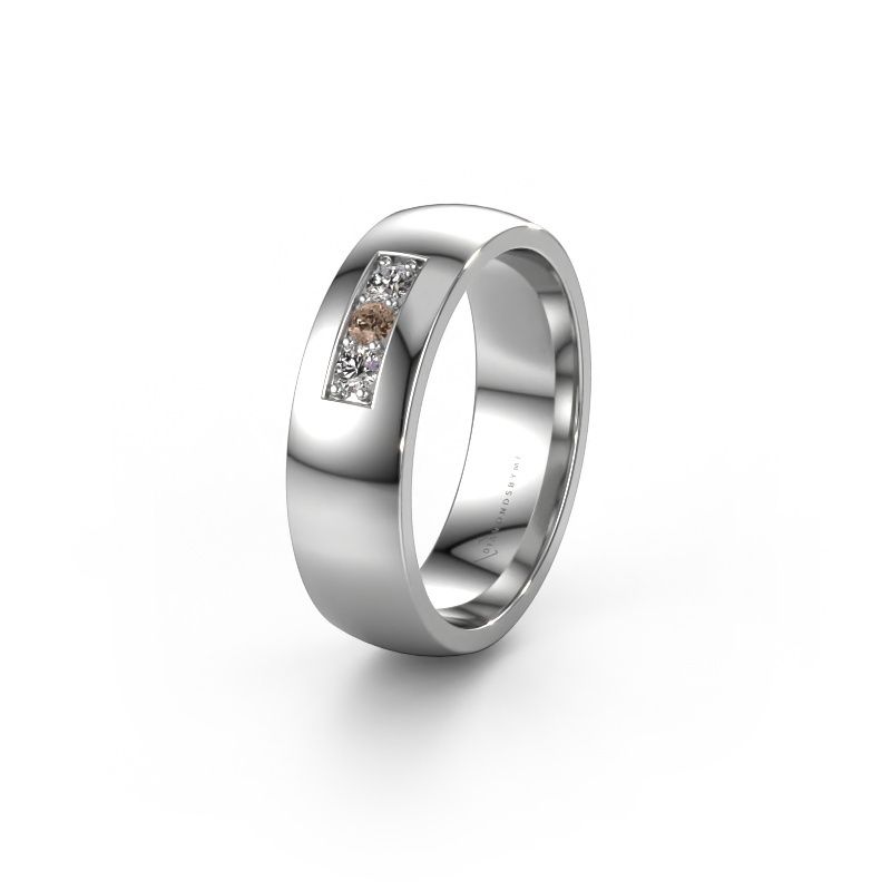 Alliance WH0110L26BP 950 platine diamant brun ±6x2 mm