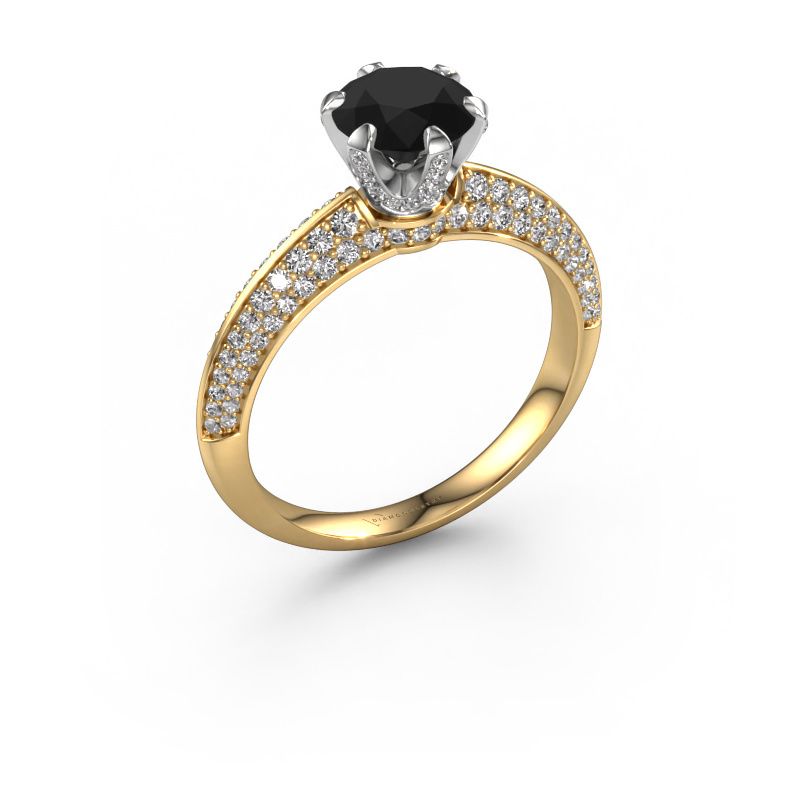 Verlobungsring Abby 585 Gold Schwarz Diamant 1.95 crt
