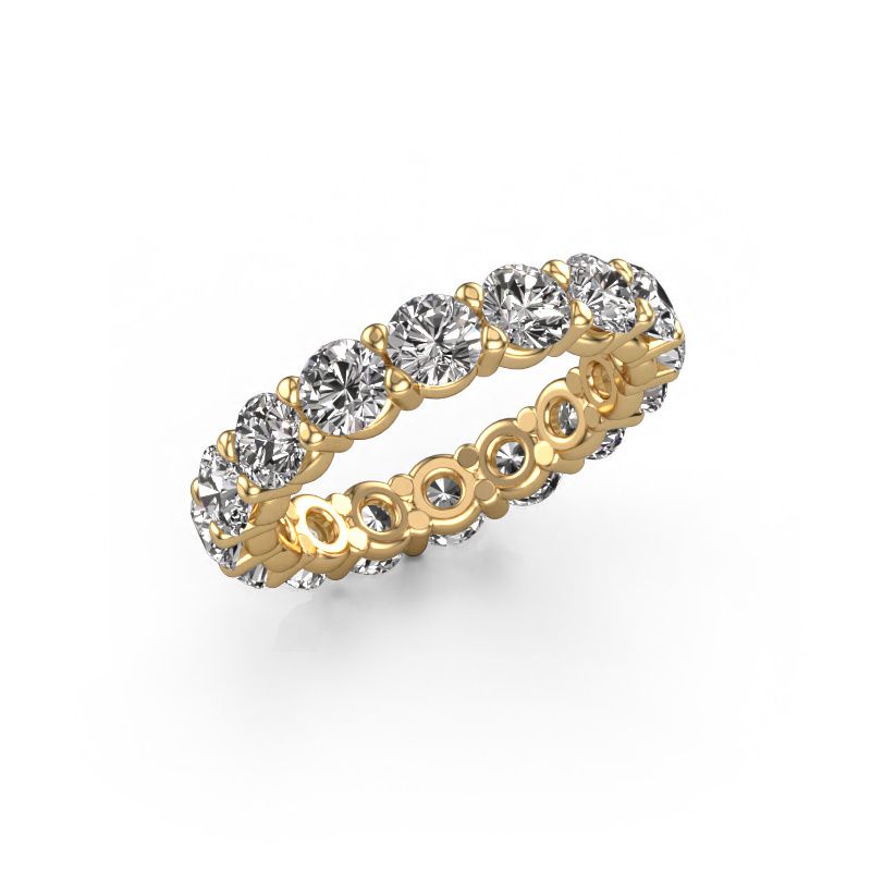 Stackable ring Heddy rnd 4.0 585 gold zirconia 4 mm