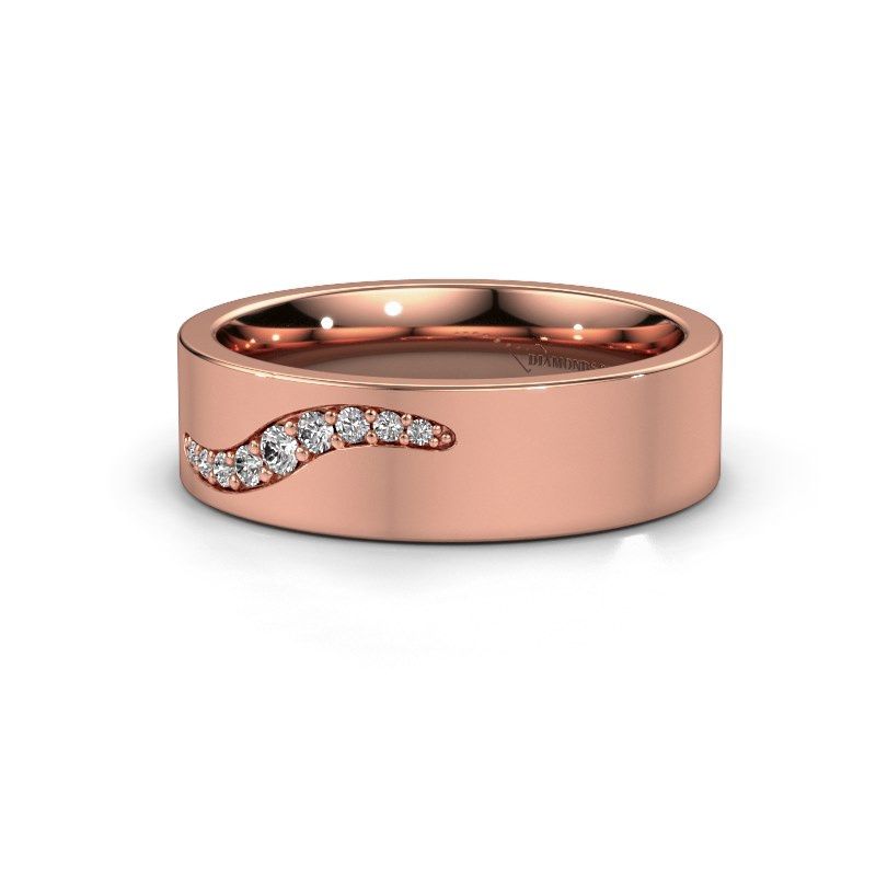 Image of Wedding ring WH2053L16BP<br/>585 rose gold ±6x2 mm<br/>Lab-grown diamond
