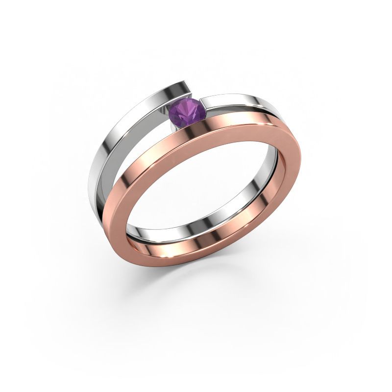 Ring Sandy 585 Roségold Amethyst 3.4 mm