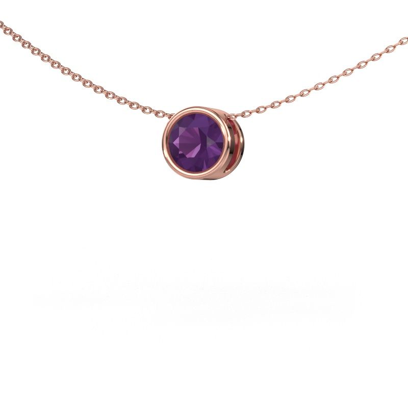 Anhänger Lavon RND 585 Roségold Amethyst 6.5 mm