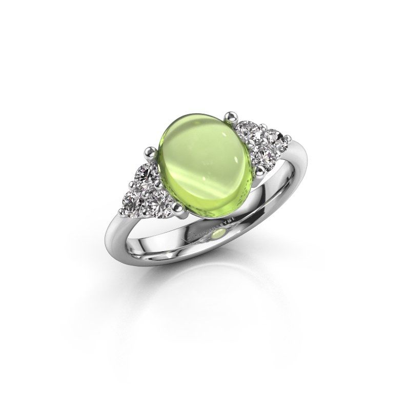 Afbeelding van Ring Clarice<br/>950 platina<br/>Peridoot 10x8 mm