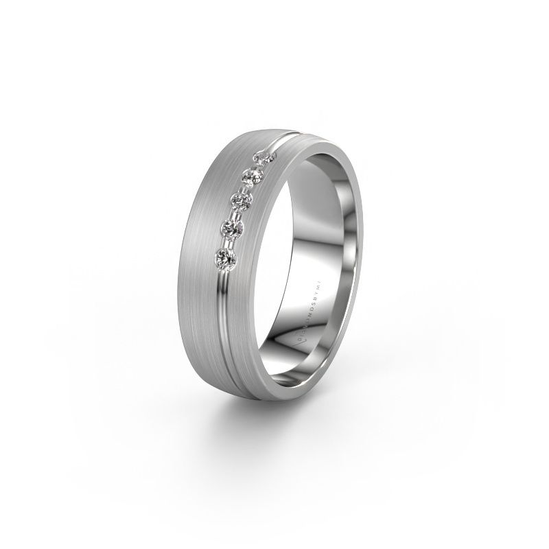 Alliance WH0323L25AM 585 or blanc diamant synthétique ±6 x 1,7 mm